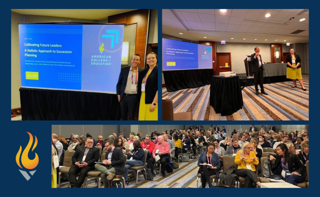 American College of Education leaders at HLC 2025 Conference