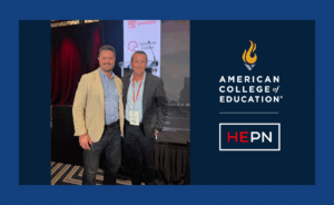 Geordie Hyland and Eric Klein pose together at the HEPN Miami conference