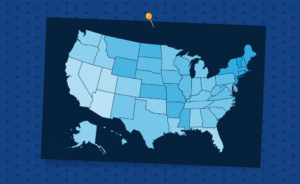 Graphic image of the united states of america