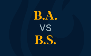 Image that says B.A. vs. B.S.