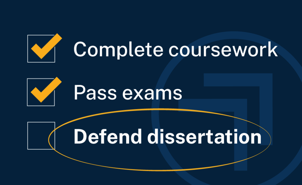 Graphic depicting all but dissertation status