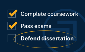 Graphic depicting all but dissertation status