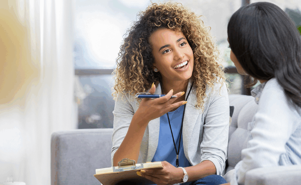 image of healthcare professionals talking