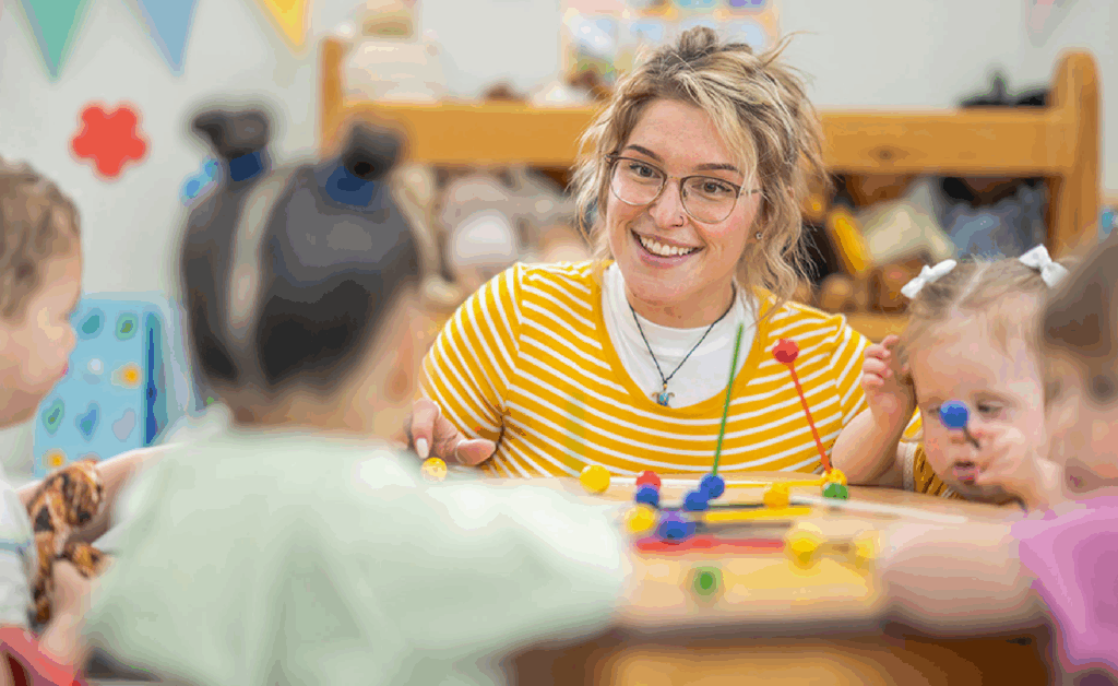 image of teacher and student