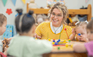 image of teacher and student