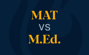 graphic reading MAT versus M.Ed.