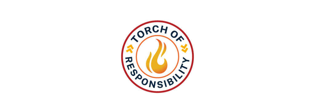 image of torch of responsibility logo