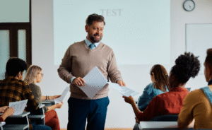 Image of teacher teaching
