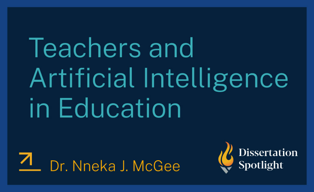graphic that reads teachers and artificial intelligence in education