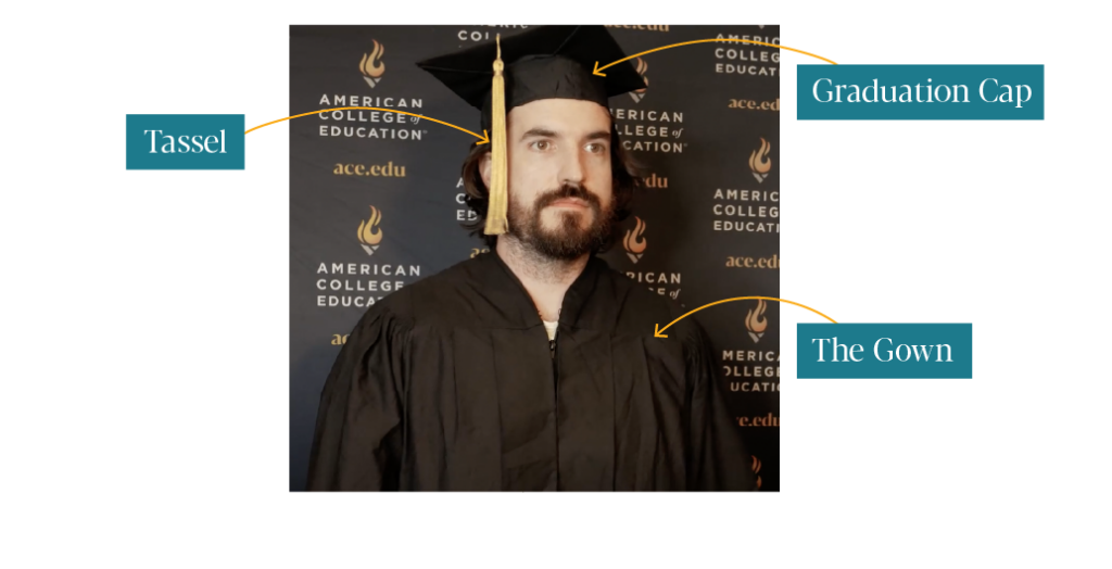 Bachelor's regalia elements