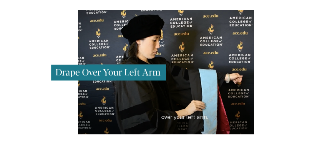 Instructions on how to hold your regalia