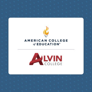 ACE and Alvin College partnership logo