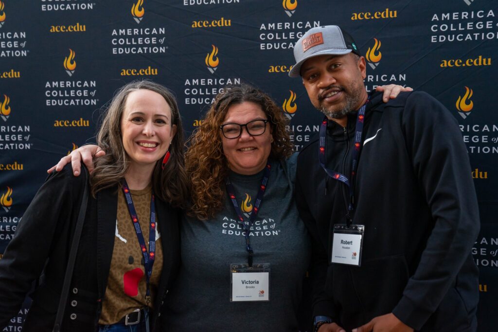 Photo of ace employees at the company retreat
