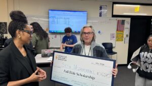 Seth McDairmant, receiving a full scholarship from ACE and ERDI