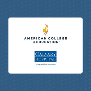 ACE and Calvary Hospital partnership logo